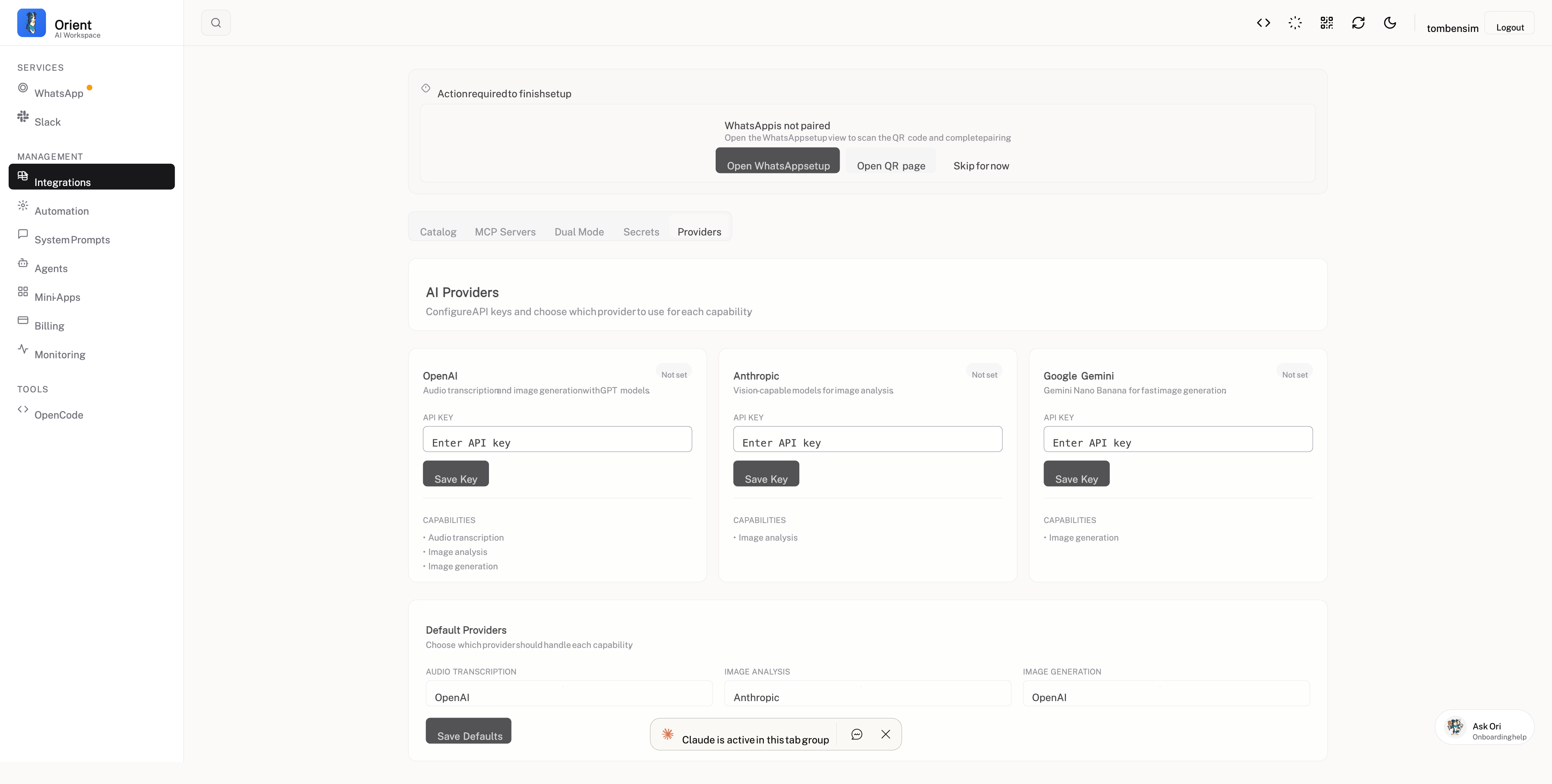 AI Providers Configuration